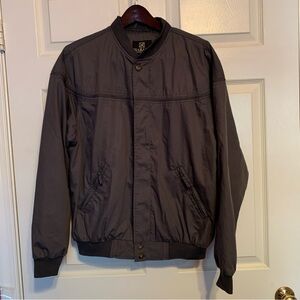 Vintage 80’s Members Only Style Men's Dark Gray Jacket Medium HABAND Windbreaker